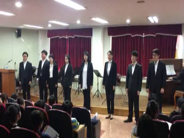 군산 발산초등학교 작은 음악회 : 과수원길